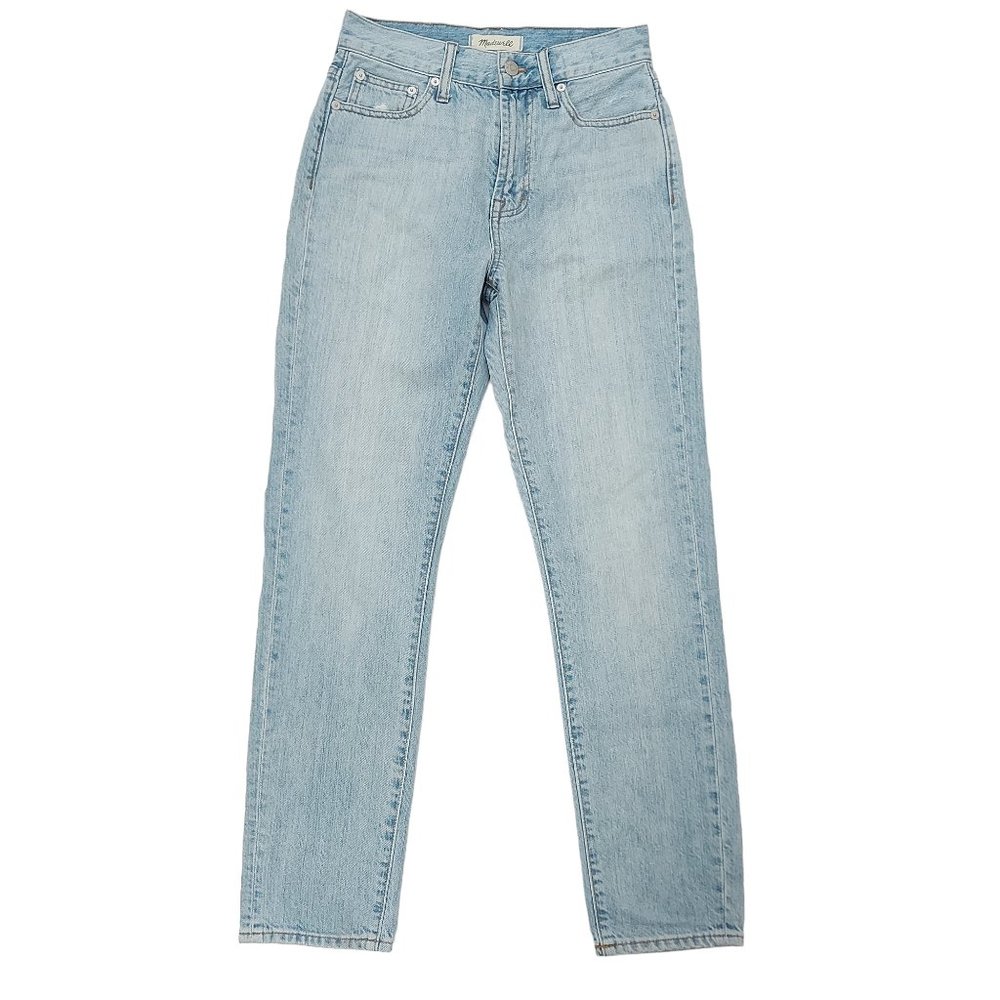 Madewell The Perfect Vintage Jean Womens Size 24 Straight Slim Mid Rise Blue